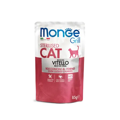 Monge Grill Sterilised teletina hrana za sterilisane mačke u umaku 85 gr