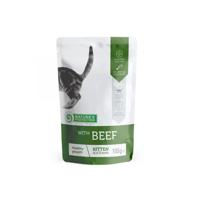 Nature's Protection Kitten Govedina hrana za mačiće u umaku 100 gr