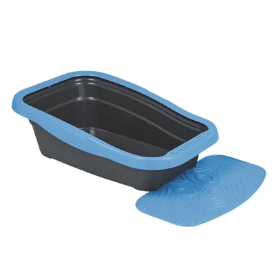 Nobby Nella Kit toalet za mačke 56×36.5×18 cm plavo sivi