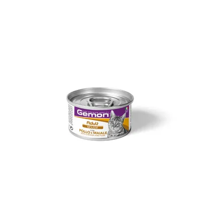Gemon Mousse adult Piletina i Svinjetina hrana za mačke u umaku 85 gr