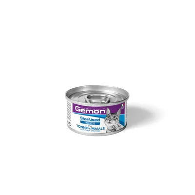 Gemon Mousse Sterilised Tuna i Svinjetina hrana za sterilisane mačke u umaku 85 gr