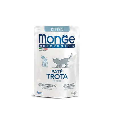 Monge Monoprotein Kitten Pastrmka hrana za mačiće u umaku 85 gr