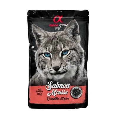 Alpha Spirit Wet Mousse Losos hrana za mačke u umaku 85 gr