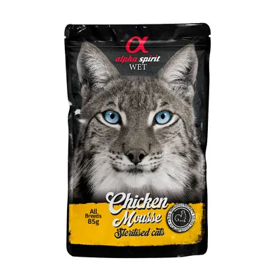 Alpha Spirit Wet Mouse Sterilised Piletina hrana za sterilisane mačke u umaku 85 gr