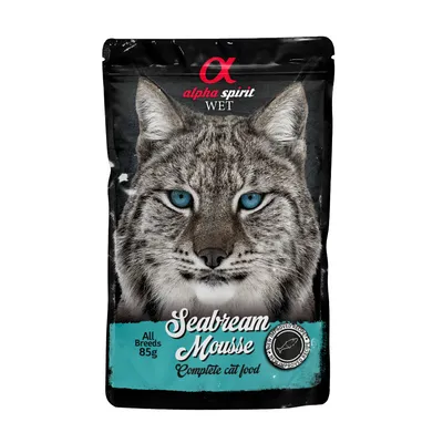 Alpha Spirit Wet Mousse Seabream hrana za mačke od Orade u umaku 85 gr