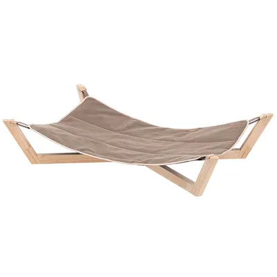 Ferplast Hammock Eden 100 drvena viseća ležaljka sa kompletom od platna za pse 113x72x23 cm