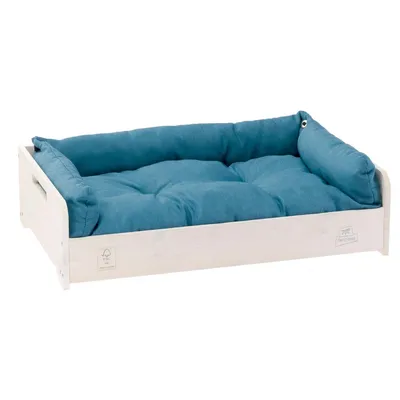 Ferplast Dog&Cat Bed Hall S drveni krevet sa jastukom za pse i mačke 67x43x17 cm