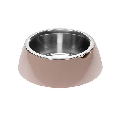 Ferplast Jolie SM metalna posuda sa plastičnim držačem za pse i mačke 17.1×5.5 cm 0.5 lit gol siva
