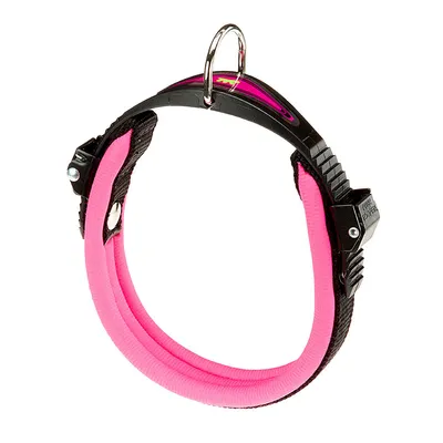 Ferplast Ergofluo C15/42 ogrlica za pse s mekim punjenjem i zatvaračem s mikro regulacijom – pink