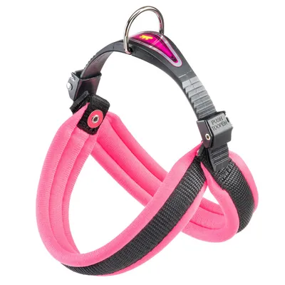 Ferplast Agila Fluo 1 prsnik za pse s mekanim punjenjem 32-38 cm 15 mm – pink