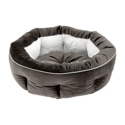 Ferplast Marquies 45 baršunasta ležaljka za pse 45×16 cm sivo-ivor