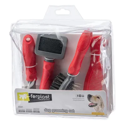 Ferplast GRO 5959 set za njegu pasa idealan za kratku, srednju i dugu dlaku 19x6x21.5 cm