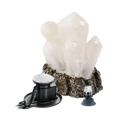 Ferplast Kit Box Crystal Show – dekoracija u obliku kristala sa LED rasvjetom za akvarijum 10×13 cm