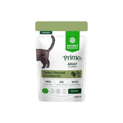 Nature's Protection Prime hrana za sterilisane mačke ćuretina i fazana u umaku 300 gr
