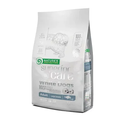 Nature's Protection Superior Care Bijela Riba hrana za bijele pse velike rase krupne granule 1.5 kg