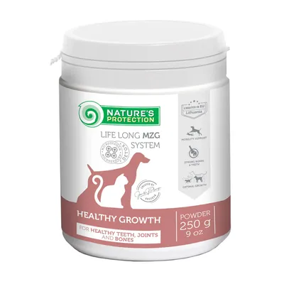 Nature's Protection Helty growth formula prah za pse i mačke za zube, zglobove i kosti 250 gr
