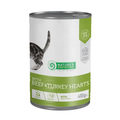 Nature's Protection Kitten Govedina i Ćurka hrana za mačiće u umaku 400 gr
