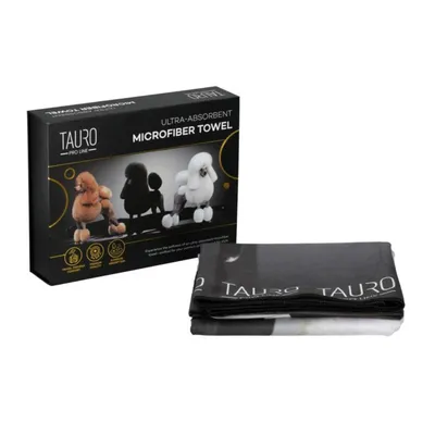 Tauro Pro Line visokoupijajući mikrofiber peškir za pse dizajn s pudlom 80×160 cm