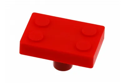 Gumena ručica lego crvena UM-BLOCK-CZ