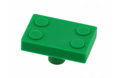 Gumena ručica Lego zelena UM-BLOCK-ZL