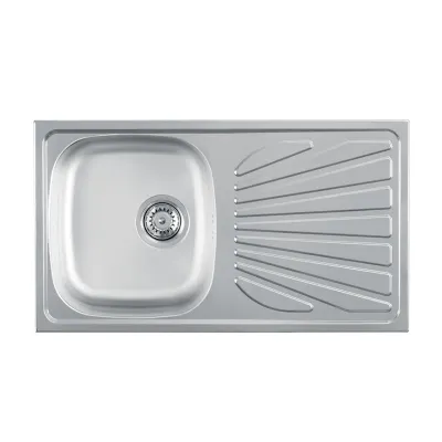 Sudoper Luna Flex 1 D sifon fi 90 dim. 770 x 435 mm.