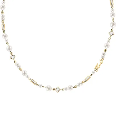 KARL LAGERFELD PEARL OGRLICA