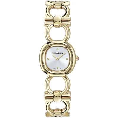 SALVATORE FERRAGAMO DOUBLE GANCINI DIAMOND