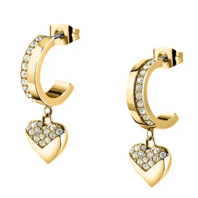 KARL LAGERFELD HEART HOOP NAUŠNICE