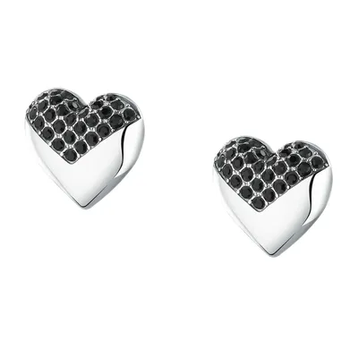 KARL LAGERFELD HEART STUD NAUŠNICE