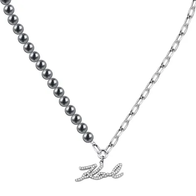 KARL LAGERFELD PEARL OGRLICA