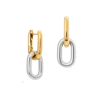 DANIEL WELLINGTON TWO TONE LINK NAUŠNICE
