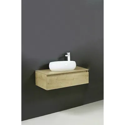 Kupaonski gornji ormarić Elegant 80 cm, boja hrasta