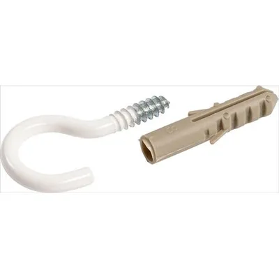LUX kuka pocinčana bijela sa tiplom Ø 2,6 x 30 mm 6 komada