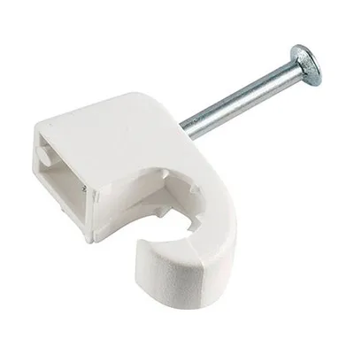LUX Obujmice za kablove Ø 7 mm – Ø 11 mm 200 kom. bijele