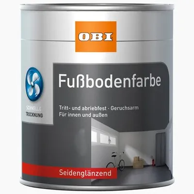 OBI boja za pod srebrno bež svileni sjaj 750 ml