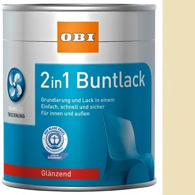 OBI 2u1 lak i temeljni premaz hellelfenbein sjajni 750 ml