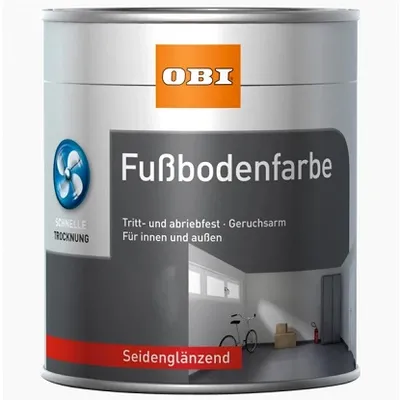 OBI boja za pod beton siva svilenkasti sjaj 750 ml