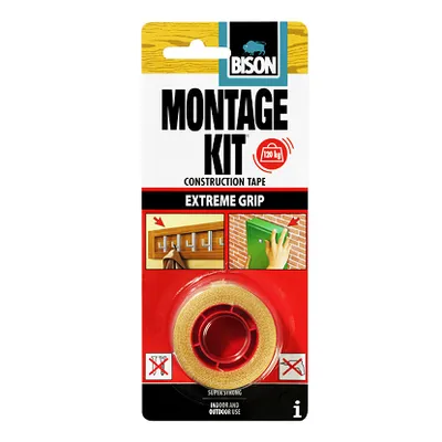 Bison Montage kit dvostrana traka 1,5 m x 19 mm