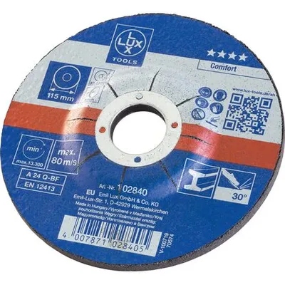 LUX Brusna ploča za metal 115mm