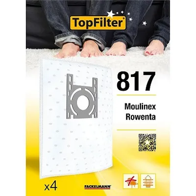 Top Filter vrećice za usisivač 4 kom Moulinex Rowenta 64817