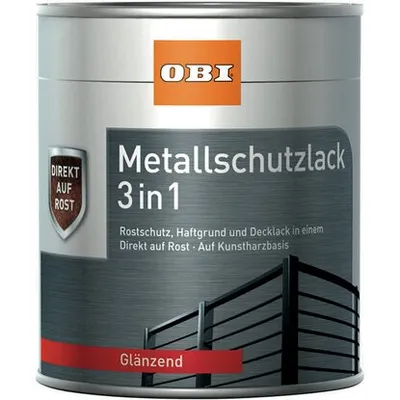 OBI metalni zaštitni lak 3u1 bijela sjajni 375 ml