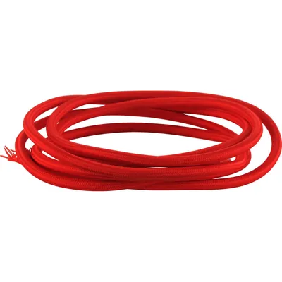 Kabl tekstilni crveni 1m