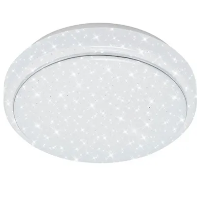 Briloner LED stropna svjetiljka bijela zvjezdano nebo IP44 Ø28 cm