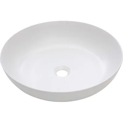 LUX Nasadni umivaonik bijeli mat Ø 47,5 cm
