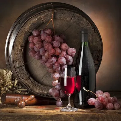 Slika staklena GL066 Vino 4 30x30 cm