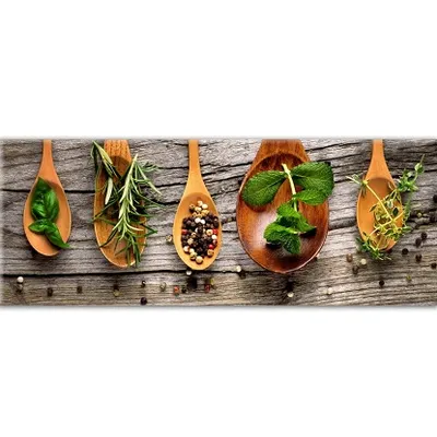 Slika staklena Kitchen EX429 Wooden Spoons 30x80 cm