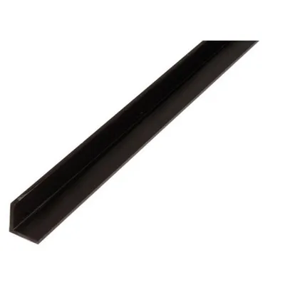 PVC-kutni profil, crni 1m