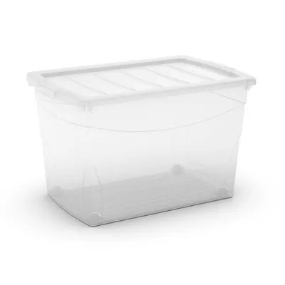 Kutija na točkiće 60l Omni box transparentna XL