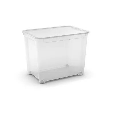 Kutija T Box XL na točkiće 70 l providna 39x55,50x42,50 cm