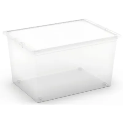 Kutija za odlaganje C XL s prozirnim poklopcem i točkićima